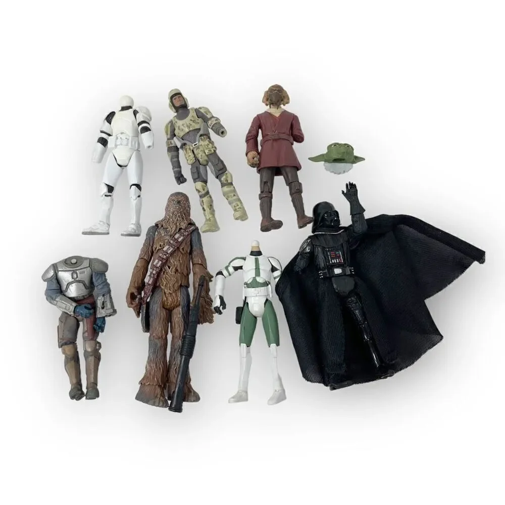 Star Wars Hasbro 2004 Legacy Black Series Lot of Broken Flawed Action Figure Lot